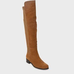 NWOB Tuckernuck Blondo Exclusive Camel Suede Waterproof Over-the-Knee Boots Tan